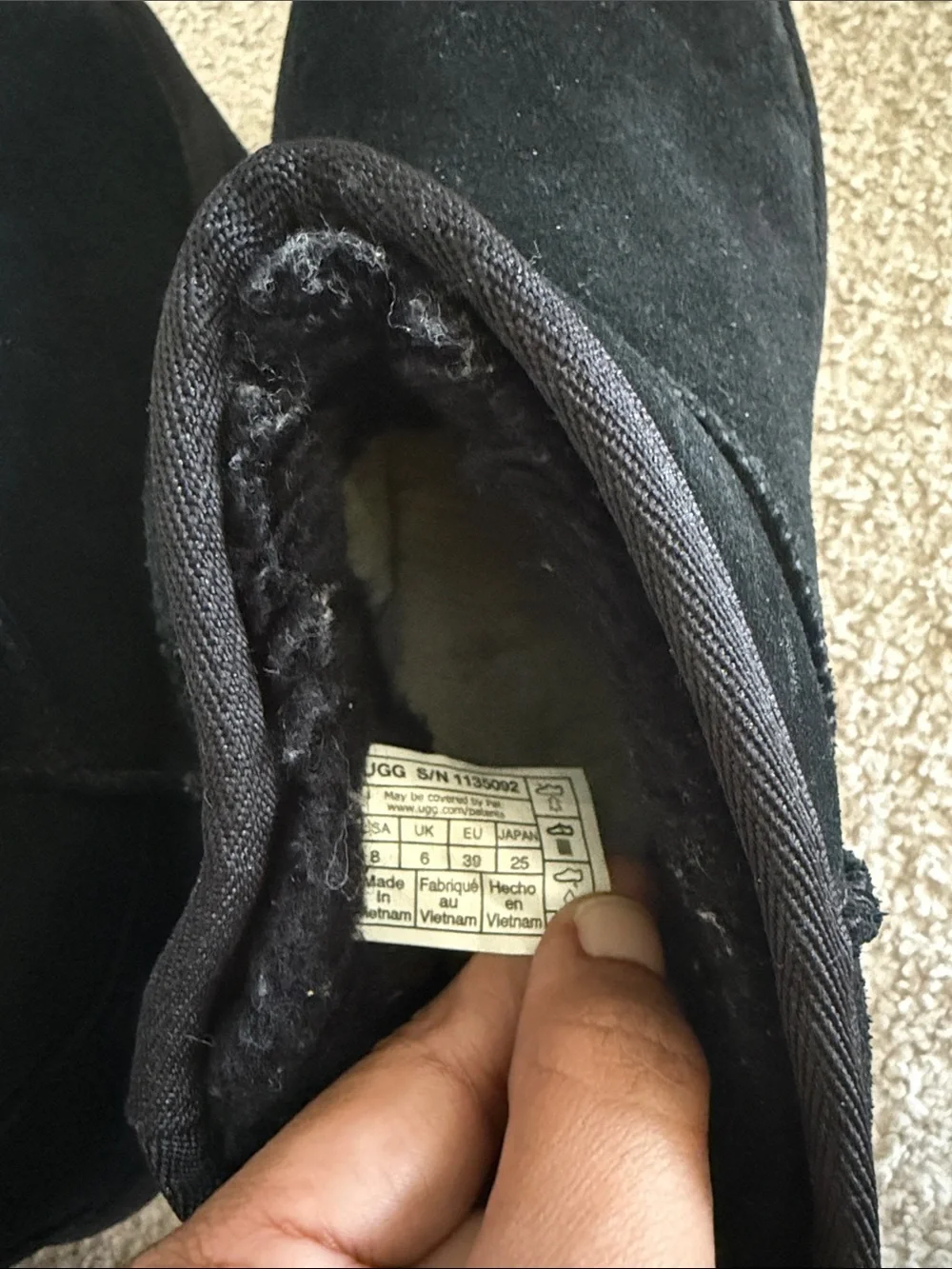 UGG Black Platform Slip-On Clogs